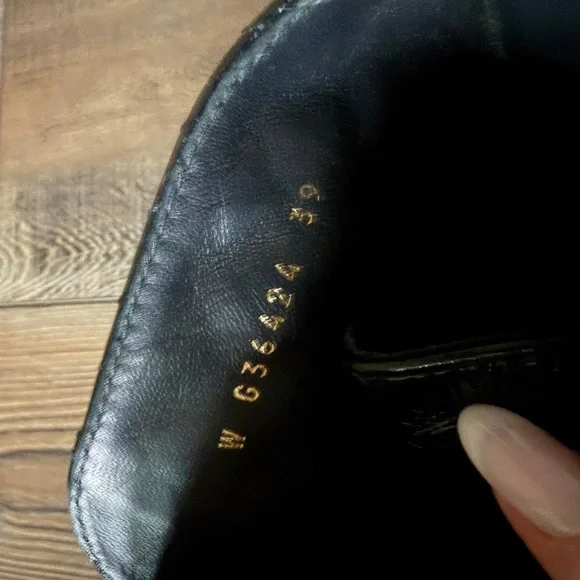 CHANEL Black Quilted Combat Boots - Picture 4 of 9